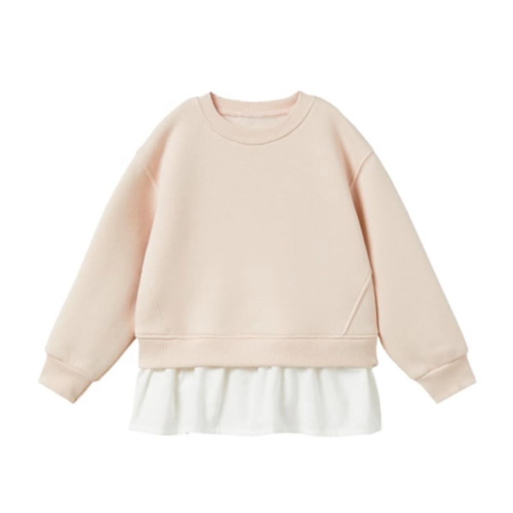 Zara Combination sweatshirt pink & white NWT